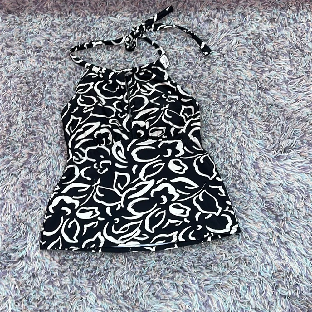 Final Sale 🔥 No More Offer Women's Keyhole Halter Swim Top Size Small